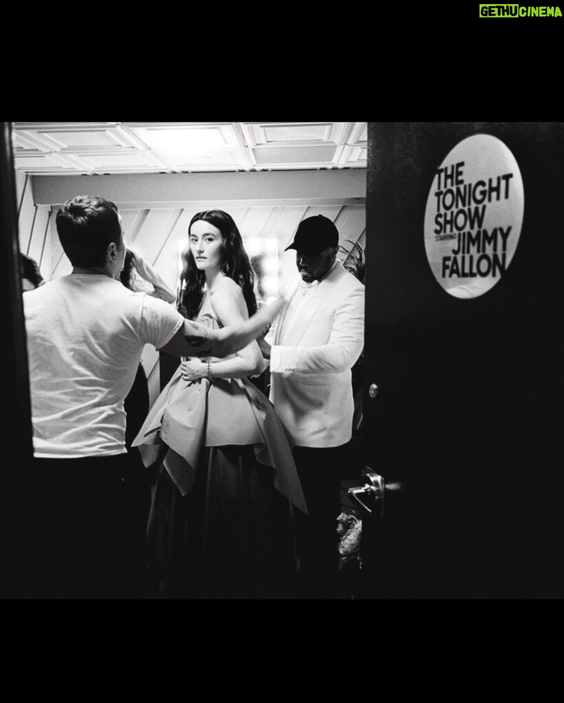 Sarah Pidgeon Instagram - What a whirlwind of a gorgeous night. @christopherjohnrogers made me feel like a real life flower and @misha212, @brianfisherhair, @chloehartstien, and @christinachanel wrapped everything up with a perfect bow. @stereophonicplay finished taping Fallon at 6 and @julianakdc and I got out of the 70s and into Garden of Time in an hour flat thanks to such genius teams. Then we got to celebrate with @jimmyfallon, enjoyed some donuts, and ended the night at the piano thanks to @sofiacoppola Thank you @voguemagazine for hosting such an incredible night and @AmazonFashion for having me, it was so special to celebrate the evening with them as they were my first tv family with The Wilds. Always grateful to @thegershagency, @anoncontent , and @wolfkasteler — I wouldn’t be anywhere near the met without them 🌸🌸🌸