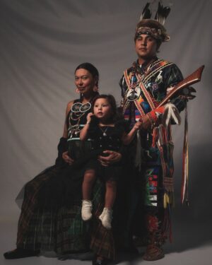 Sarain Fox Instagram - The return of the light… of life.. of summers warmth.

Happy Summer Solstice!

Happy Indigenous Peoples Day!

Miigwetch to my dear friend @leahrosephoto for these incredible images taken before little man arrived. They are so raw and vulnerable and I cant think of a more perfect day to share them with the world. 

And to my love @nimkii_ Miigwetch for your love. You are so brilliant when you dance. Can’t wait to see you on the trail. G’Zaagin my ❤️.

I hope this day brings you the light and love you need. May you also find your way to ceremony, to the land and with the ones who hold dear. 

This day has always been sacred. 

Let’s bring it back to that place and remind the world that we are still here, still fighting for our land and our families and the right to exist as we have always been - free. ✊🏽

#indigenouspeoplesday #summersolstice #returnofthelight #indigenousmotherhood #indigenousfamily #love #light #love