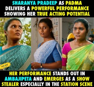 Saranya Pradeep Instagram - @iam_sharanyapradeep got a very well-written character & she nails in it 🔥

#AmbajipetaMarriageBand 🥁
#ActressSharanya #SharanyaPradeep