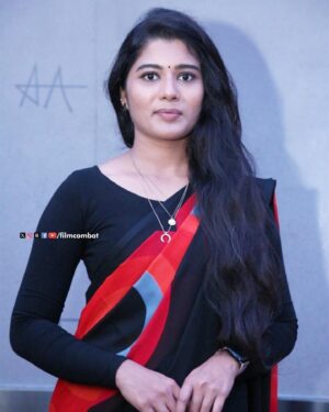 Saranya Pradeep Instagram - A well-known talented artist, Heroine Sharanya Pradeep, is bringing a different concept to the film #AmbajipetaMarriageBand. Her presence graces the event with charisma. @iam_sharanyapradeep 

#filmcombat #sharanyapradeep #sharanya #heroine #talent #actress #tollywood #movies #speech #black #celeb #celebrity
