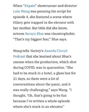 Sarayu Blue Instagram - There are times in our lives when we are asked to face our fears. And when @thumbelulu & @nicolekidman call, the answer becomes clear real fast. 

Thank you @jazzt21 for this beautifully in-depth conversation about building Hilary. 

And thank you @thumbelulu & @gursimran.k.sandhu for writing a helluva an episode. Facing one’s deepest fears becomes a lot more possible when you’re surrounded by kind people, and it’s creatively fulfilling. 💜✨

Link to full ep in bio. 

#Expats #FYC