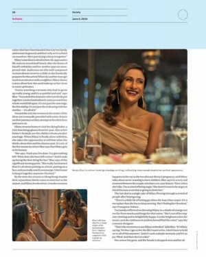Sarayu Blue Instagram - Thank you @variety & @jazzt21 for this stunning piece about the anatomy of Hilary. 

I love diving into the specific details of Hilary’s intricate journey. I always find it captivating to play, and unpack, complex, dimensional woman going through the mess and growing through the mess. 

But what made this piece more special to me was the processes of our brilliant wardrobe designer, @malgosia_turzanska, our exquisite DP, @annafranquesasolano, and of course, the genius who brought it all together, @thumbelulu. 

It’s not lost on me that bringing a character to life is a team effort. It takes a village of creatives to shape a whole human and their world. And I’m eternally indebted to the impeccable team of artists who built, shaped, and filled in the colors, of the many layers of Hilary. 🧡✨

Link to online piece in bio. 

#Expats #FYC