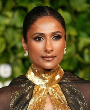 Sarayu Blue Instagram - Last one (maybe I make no promises). But the magic this glam team created is on another stratosphere. And I just want to live there a little longer is that so wrong 🫶🏾🖤✨💫✨

Styling: @jasonrembert 
Asst: @ww.ilt x @thestylistguy 
Hair: @cnaselli 
Makeup: @tuddynana