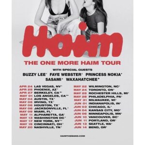 Sasha Spielberg Instagram - OH MY absolute dream come true 1) playing with @haimtheband 2) playing the Hollywood Bowl (and more!) with @haimtheband and 3) being the 4th sister, see our shared Hulu account