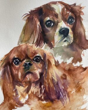 Sasha Spielberg Instagram - Yes I STILL love painting your pets. Www.bysashy.com