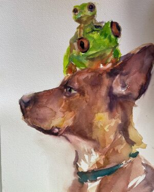 Sasha Spielberg Instagram - Yes I STILL love painting your pets. Www.bysashy.com