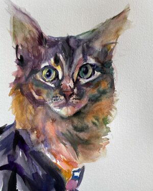 Sasha Spielberg Instagram - Yes I STILL love painting your pets. Www.bysashy.com