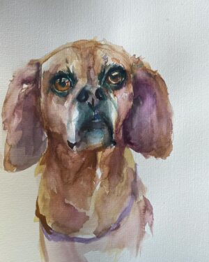 Sasha Spielberg Instagram - Yes I STILL love painting your pets. Www.bysashy.com