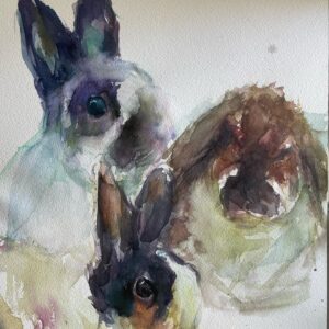 Sasha Spielberg Instagram - Still painting pets, still without pet www.bysashy.com (vinyl in bio, gotcha)