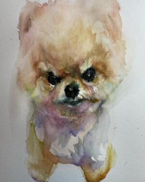 Sasha Spielberg Instagram - Happy National Dog Day, I don’t have dogs anymore so I paint yours ! I love them all!