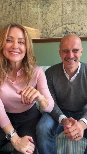 Sasha Alexander Instagram - In convo w/ this guy. My husband, writer/ director #edoardoponti. We talk partnership, parenting & soy sauce. #convosandcoffee
