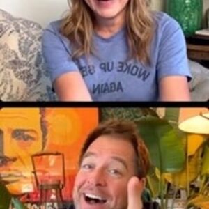 Sasha Alexander Instagram - #convosandcoffee with actor/producer #michaelweatherly. Chatting about his new #ncis series, working together & UFO’s. 🛸