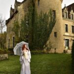 Sasha Alsberg Instagram - A few months ago I was contacted by @manorandmaker inviting me stay at their beautiful French chateau for a Nanowrimo retreat. 🏰 It’s fair to say that I not only got writing done (#Deadlinelife), but creatively, it relit a fire within me that I thought had long since gone out. I am forever grateful for the new friendships I’ve formed with Sara and Stephen (and their precious pups, of course!) They helped light that creative fire through collaboration and kinship in art and for that, I am so thankful. What they do with their chateau retreats can only be described as magic. From the delicious food and top notch hospitality, to the countryside walks and endless conversation, I am still in awe and feeling so full (my heart and my stomach!) I cannot wait to come back and create more magic. ✨ These photos were taken by the very talented Stephen and the outfit by dressmaker extraordinaire, Sara! Stay tuned for more magical photos (and videos) to come. I may have left the chateau, but my heart will always feel at home within its historical stone walls. ❤️ #OfWhimsicalMoments #everydaymagic #TheHappyNow #chateaucore #quietinthewild #redhead #france #southoffrance #frenchcountryside #historicaldress #periodfashion #cottagecore #littlewanderersdiary #folkandstory #booknymph #bookstagram #authorsofinstagram #writingretreat #frenchchateau #medevielfashion