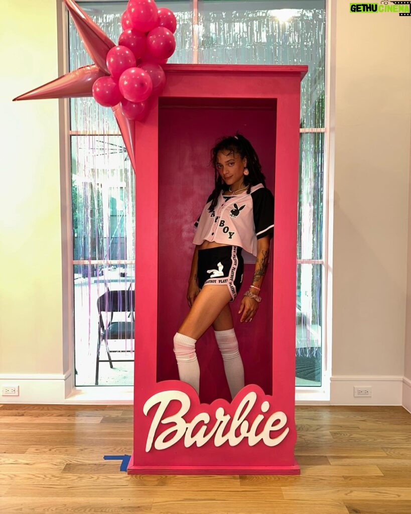 Sasha Lane Instagram - btw the crowded room Ep.6 is out now 💗 this is me telling you with photos from a Barbie themed bday party for my bro @sergiodarcylane