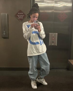 Sasha Lane Instagram - back to mirrors but we added hot sockkeees