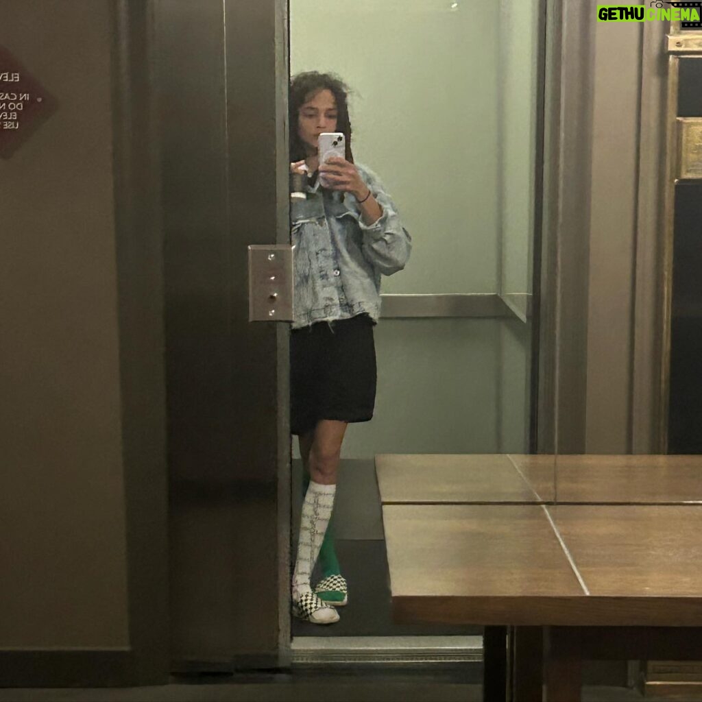 Sasha Lane Instagram - I miss weirdo in your elevator photos cause it meant I had a job lol