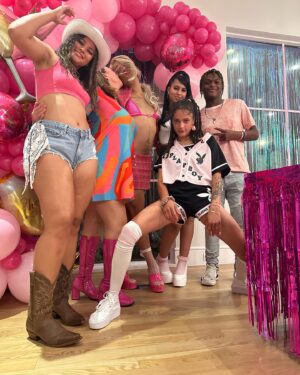 Sasha Lane Instagram - btw the crowded room Ep.6 is out now 💗 this is me telling you with photos from a Barbie themed bday party for my bro @sergiodarcylane