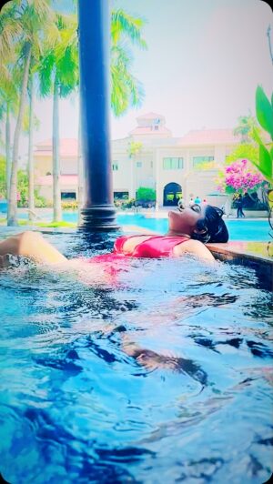 Sayantani Guhathakurta Instagram - My favourite weekend destination @ibiza_the_fern_resort_and_spa 

Captured by @sumanganguly2022 
Swimsuit - @lalingerie_india 

#reels  #reelvideo #friendshipgoals #reelsinstagram #reellove 
#reeitfeelit #reelkarofeelkaro #reelkorbofeelkorbo #boireeltime #trending