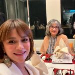 Sazzy Falak Instagram - The past two days, I got the chance to spend time with my dearest Mama. Yes we’ve always been close and even after I became an adult, I always kept a close contact with my mom, constantly asking her for advice and also making plans to hang out. But on this trip, having inviting my mom as my plus one and spending a beautiful amount of time with her, was when I realised how long ago did I truly have a one on one quality time with her. When I crawled into the bed that we shared in the hotel room, it struck me how long ago it was when I slept next to my Mama. I hugged and kissed her good night and tried to sleep. However, it was then I realised “wow, it’s been decades since I slept next to my Mama”. Because wasn’t it just moments ago that I was cuddling with Mama to bed?! Yikes! I’m 43 years old and it’s been years, but I still feel so close to her. So guys and gals, appreciate your parents, whether they are here or not, but especially if they’re still around. I look at the world, and especially with what’s happening for Gaza, and I feel so much sadness for the mothers who have lost their child or children, or for the children who have lost their parents. The world can only go round when there’s humanity. I understand the frustration and hatred that’s happening within us, and I feel your pain / hate, because you feel pain for our sisters and brothers. Back to my Mama… thank you for being the beacon of my strength and kindness. I am the person that I am because of you. I love you. And I love all you mothers out there.