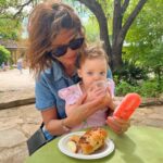 Scarlett Hefner Instagram – Beautiful day out with Nanny at the Lady Bird Johnson Wildflower Centre 🐛🍃🌷