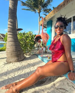 Scarlette Douglas Instagram - Yeah it’s my birthday!!! Another year around the sun (unfortunately not in the sun today though 🙄!) It’s been one helluva year filming 3 new TV series, travelling around the Caribbean, playing in one of the biggest charity games in the world and of course preparing my littles eggs for freezing. I’m super excited for what’s to come in 2024 and can’t wait to share some very special news with you all real soon! 

Until then I’m going to find some cake, light some candles and blow them out 🎂