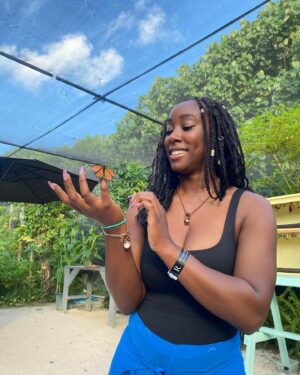 Scarlette Douglas Instagram - Wishing I was back at @butterflyfarmaruba, meditating, taking in the sounds and sights and being still 🦋🦋🦋