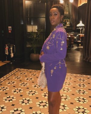 Scarlette Douglas Instagram - My favourite dress 💜

LFW