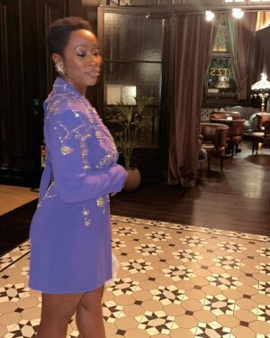 Scarlette Douglas Instagram - My favourite dress 💜

LFW