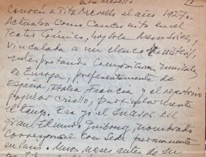 Sebastián De Caro Instagram - Objetos de Tita Merello (colección personal) recibo de joyas, tres telegramas de Bala y señora, Libertad Leblanc y Juan Carlos Calabro. Manuscritos de Tita y una carta para ella de Eva Franco. #titamerello