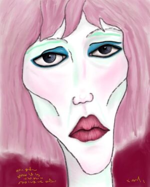 Şebnem Hassanisoughi Instagram - bir süredir bana bakıyor. biraz da bakışalım.
#procreate #digitalpainting #portrait
