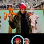 Seema Jaswal Instagram - Thanks @googleuk #Pixel8Pro 🩵 If you’ve ever taken a photo with a little one, you will totally relate to this. A few weeks ago we went to Budapest on a family holiday and took our 8 month daughter to visit the Christmas Markets. We had the most magical time and experienced lots of firsts….including Ava seeing her first ever Christmas Tree. We took a few photos in front of the tree (and in front of a queue of people also waiting to take theirs) on the iconic Fashion Street in the centre of Budapest … no pressure! With the distraction of balloons and baubles, we finally got a smile and guess who closed their eyes 🙋🏽‍♀️🤦🏽‍♀️ Thank you ‘Best Take*’ … you saved me from having to re-queue over and over again to get the best pic! #AD *Requires Google Photos app. May not work on all images. Takes 5-7 consecutive photos within 10 seconds. Works on photos with 2 to 5 people. Will not work in low light or with pets. #googleuk