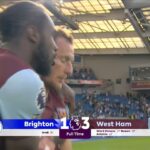 Seema Jaswal Instagram - Always lovely to spend a Saturday with these two gents @wrightyofficial & @gajm83 💛 @westham continue their unbeaten start to the campaign beating Brighton for the very first time in the @premierleague Also a shoutout to @juliasnowdon.mua for the backdrop! 😉 #premierleague #pl #football #soccer #westham #matchday #anchor