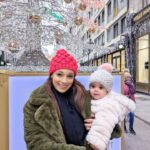 Seema Jaswal Instagram - Thanks @googleuk #Pixel8Pro 🩵 If you’ve ever taken a photo with a little one, you will totally relate to this. A few weeks ago we went to Budapest on a family holiday and took our 8 month daughter to visit the Christmas Markets. We had the most magical time and experienced lots of firsts….including Ava seeing her first ever Christmas Tree. We took a few photos in front of the tree (and in front of a queue of people also waiting to take theirs) on the iconic Fashion Street in the centre of Budapest … no pressure! With the distraction of balloons and baubles, we finally got a smile and guess who closed their eyes 🙋🏽‍♀️🤦🏽‍♀️ Thank you ‘Best Take*’ … you saved me from having to re-queue over and over again to get the best pic! #AD *Requires Google Photos app. May not work on all images. Takes 5-7 consecutive photos within 10 seconds. Works on photos with 2 to 5 people. Will not work in low light or with pets. #googleuk