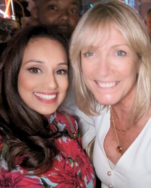 Seema Jaswal Instagram - #outout with @itvfootball with my own take on the red dress emoji 💃🏽 

Reunited for the Womens Football World Cup and I can’t wait! 

On your TV this morning at 10:30am
France 🇫🇷 v Jamaica 🇯🇲 

See you there 💛

@fifawomensworldcup #throwback #whatiwore #myoutfit #itvfootball #summerparty #wornbysj💫