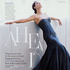 Sela Ward Instagram - Dream photo shoot with my favorite photographer, @ruvenafanador, for @instylemagazine... wearing a gorgeous @zacposen gown at the @gettymuseum.  #strikeapose