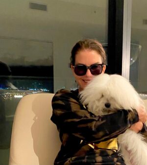Sela Ward Instagram - I needed this puppy hug today. #NationalDogDay