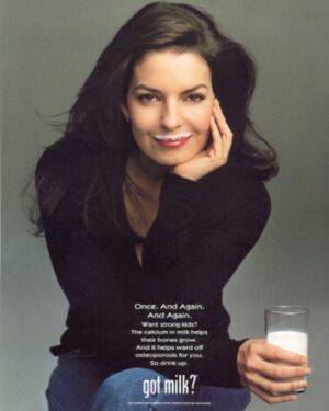 Sela Ward Instagram - Let’s be honest...milk mustaches are really not attractive on anyone. 😂#fbf