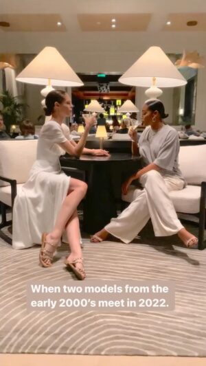 Selita Ebanks Instagram - Reminiscing on the good ol’ days of fashion with my girl @cocorocha Hey, look at us! 💕TikTok @SelitaEbanks 🫣