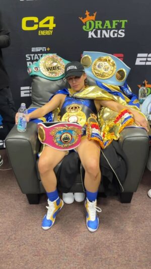 Seniesa Estrada Instagram - Jobs finished.✅ 
#UNDISPUTED 🏆🏆🏆🏆
