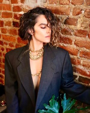 Sepideh Moafi Instagram - Thank you @the.baremag for having me on your January 2023 cover. I loved this photo shoot & interview so much. We talk Black Bird, creative process and of course, Iran which is really all I think about these days. Hope you enjoy. Link in bio. 🌹 
Thank you beloved, brilliant @tina_turnbow for such a fun, raw, open creativite collaboration, and @maisonemeute for your amazing space & sustainable wear & custom designer vintage pieces. ❤️‍🔥