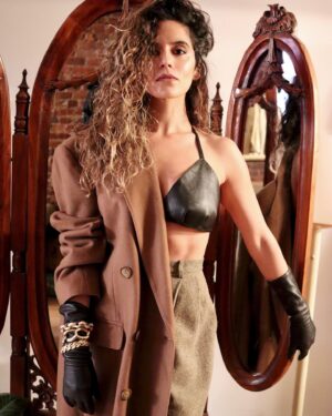 Sepideh Moafi Instagram - Thank you @the.baremag for having me on your January 2023 cover. I loved this photo shoot & interview so much. We talk Black Bird, creative process and of course, Iran which is really all I think about these days. Hope you enjoy. Link in bio. 🌹 
Thank you beloved, brilliant @tina_turnbow for such a fun, raw, open creativite collaboration, and @maisonemeute for your amazing space & sustainable wear & custom designer vintage pieces. ❤️‍🔥