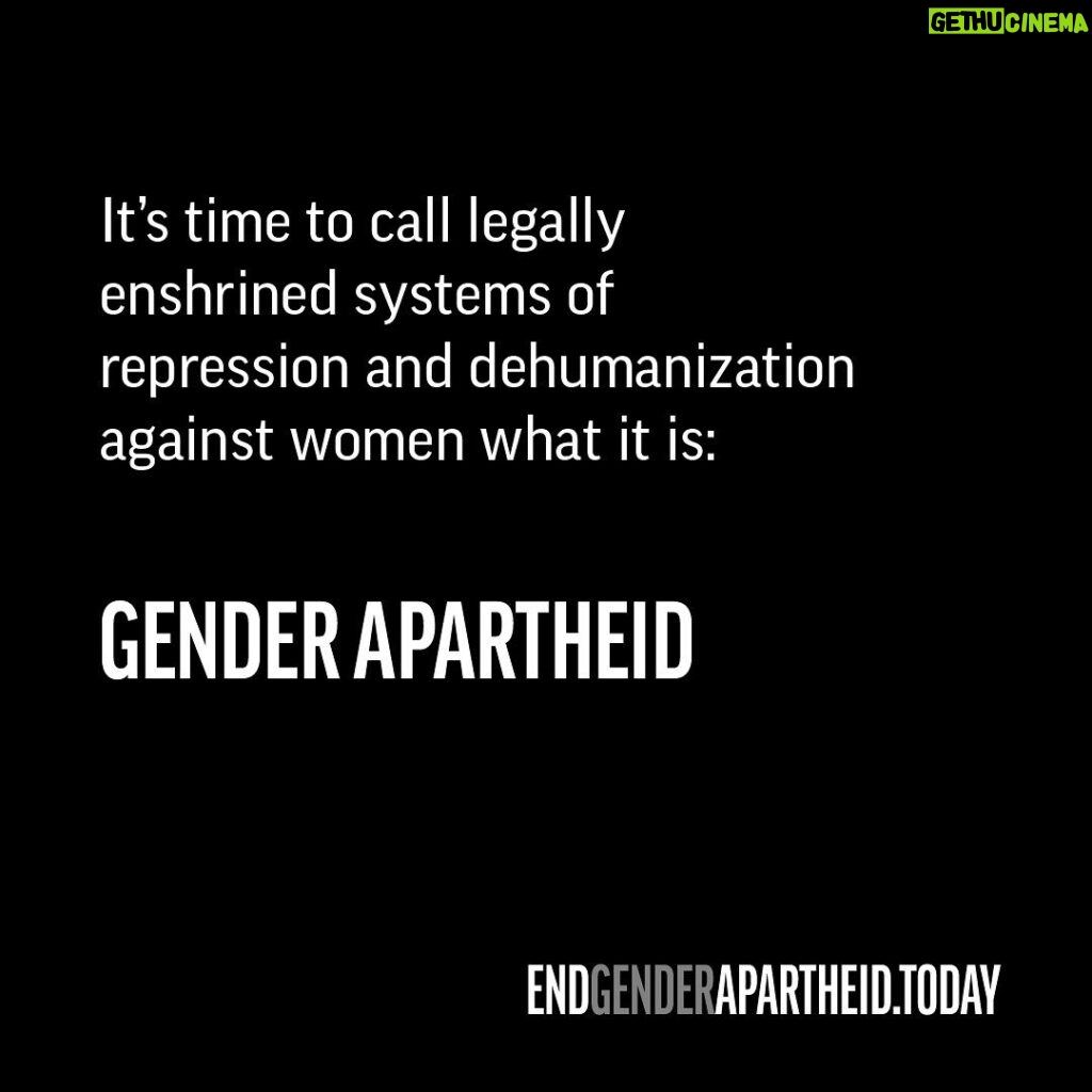 Sepideh Moafi Instagram - I stand by the women & girls of Afghanistan & Iran and demand that we interpret & expand the legal definition of apartheid to include gender under international laws. Join me - link in bio ✊🏽EndGenderApartheid.Today #EndGenderApartheid #InternationalWomensDay