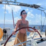 Serena Fang Instagram - 搭帆船出國嘍 / 航海王⛵️ 從宜蘭到石垣島來回260海哩 用帆船體驗這次冒險 光是抵達石垣島就需要ㄧ天 是的 沒錯 整整44小時 在海浪漂流 跟瞬息萬變天氣共存 在這個飛行的時代選擇帆船而非遊艇 就像是喜歡山到願意徒步上百岳 真心想體驗航道上的未知 像古人般探索海洋地圖🗺️ 這次旅行很幸運 大浪 天晴 下雨 地震 閃電 銀河 星空 滿月 喜歡戶外的人 才能感受的難忘的人生體驗 美到令人感動 只是走在路上好像還在暈欸 會暈船的我 覺得自己還蠻勇敢的 畢竟這是一個冒險之旅 會經過大風大浪懷疑人生 也會讚嘆大自然之美 不是豪華路線喲 旅途平安 才是最重要的 謝謝海神&船員們的照顧 Yeahhh 我們抵達石垣島嘍 #宜蘭到石垣島 #航海日誌 #part1 #未完待續 #小美人瑜 #ocean #sailing #outdoor #海人 #上山下海 #ootd @gamine_studio Special thanks @woodwhitehouse @tphone_store @garmintw