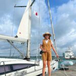 Serena Fang Instagram - 搭帆船出國嘍 / 航海王⛵️ 從宜蘭到石垣島來回260海哩 用帆船體驗這次冒險 光是抵達石垣島就需要ㄧ天 是的 沒錯 整整44小時 在海浪漂流 跟瞬息萬變天氣共存 在這個飛行的時代選擇帆船而非遊艇 就像是喜歡山到願意徒步上百岳 真心想體驗航道上的未知 像古人般探索海洋地圖🗺️ 這次旅行很幸運 大浪 天晴 下雨 地震 閃電 銀河 星空 滿月 喜歡戶外的人 才能感受的難忘的人生體驗 美到令人感動 只是走在路上好像還在暈欸 會暈船的我 覺得自己還蠻勇敢的 畢竟這是一個冒險之旅 會經過大風大浪懷疑人生 也會讚嘆大自然之美 不是豪華路線喲 旅途平安 才是最重要的 謝謝海神&船員們的照顧 Yeahhh 我們抵達石垣島嘍 #宜蘭到石垣島 #航海日誌 #part1 #未完待續 #小美人瑜 #ocean #sailing #outdoor #海人 #上山下海 #ootd @gamine_studio Special thanks @woodwhitehouse @tphone_store @garmintw