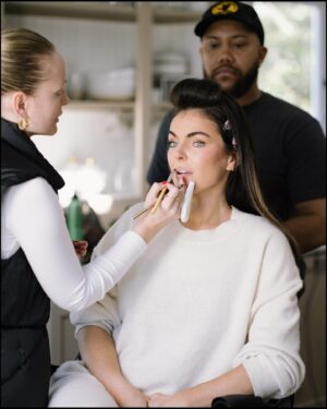 Serinda Swan Instagram - A little BTS 📸 by the incredible @aruti.ramela 
While getting ready for @accesshollywood w dream team MUA: @jentioseco Hair: @fa.rm.er
@42west