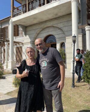 Serpil Tamur Instagram - Sevgili hocam Murat Saracoglu ile ,sondan bir önceki set hatırası🙏🙏