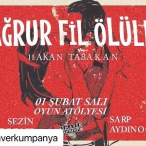 Sezin Bozacı Instagram - #Repost @semaverkumpanya with @make_repost
・・・
Mağrur Fil Ölüleri | 01 Şubat Salı 20:30’da Oyun Atölyesi’nde. 
.
.
.

#semaverkumpanya #haliçinöteyanındatiyatro #oyunatölyesi #tiyatro #sahne #mağrurfilölüleri #sarpaydınoğlu #sezinbozacı