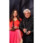 Shabana Azmi Instagram - Winners both Javed for nikle thay kabhi hum ghar se for #Dunki and me for Rocky Aur Rani AND R Balki’s #Ghoomer 🤗