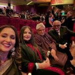 Shabana Azmi Instagram - Two proud fathers at the premiere of #Zoya Akhtar’s #Archies last night with Ashvini Bhave and me