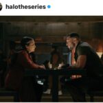 Shabana Azmi Instagram - Discussing the fate of HUMANITY over a bowl of ramen . With #Pablo Schreiber in 2nd season of #HALO